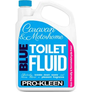 Pro-Kleen Blue Toilet Chemical Fluid Solution Cleaner 2L for Caravan and Motorhomes - Eco-Friendly, Formaldehyde Free