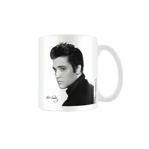 Elvis Portrait Mug White (One Size)