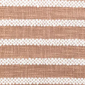 Gallery™ Terracotta & White Stripe Indoor Cushion (L)45cm x (W)45cm