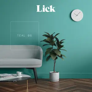 Lick Teal 06 Matt Emulsion paint, 2.5L