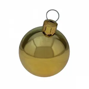 Luxury Shatterproof Ball Ornament (Set of 18) Gold Shiny / 4cm H x 4cm W x 4cm D