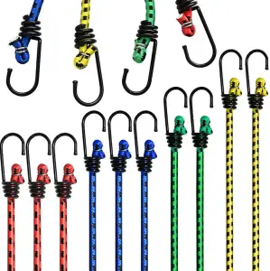 Ram pack of 10 Bungee Cords With Hooks