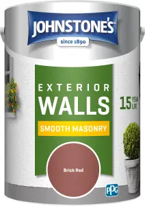 Johnstone's Masonry Paint Brick Red - 5L