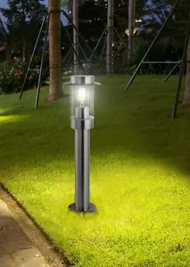 Luminosa Darwin Outdoor Bollards Stainless Steel IP44, E27