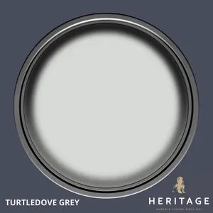 Dulux Trade Heritage Turtledove Grey Matt Wall paint, 125ml Tester pot