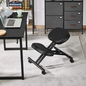 Kneeling Chair Ergonomic Office Stool Knee Support Chair Modern Seating Posture Improving Chair with Adjustable Height Angled Cus