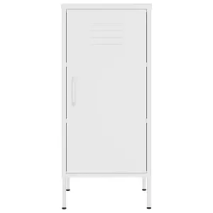 Berkfield Storage Cabinet White 42.5x35x101.5 cm Steel