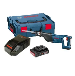 Bosch GSA 18V-LI 18v Cordless Reciprocating Sabre Saw + 1 x 2.0ah Charger, LBOXX