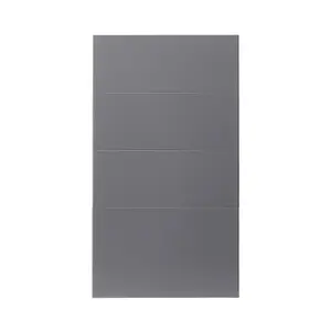 GoodHome Stevia Gloss anthracite Drawer front, Pack of 1 (H)715mm (W)397mm (T)18mm