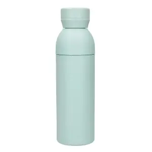 BUILT Planet Bottle, 500ml Recycled Reusable Water Bottle with Leakproof Lid - Green