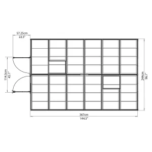 Palram - Canopia Octave Silver Greenhouse