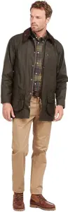 Men's Barbour Classic Beaufort Wax Jacket Olive / 36