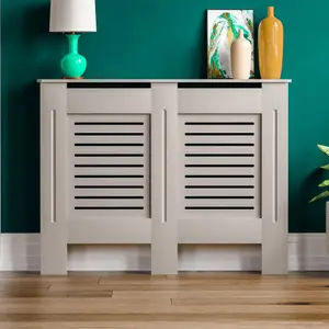 Vida Designs Milton Medium Grey MDF Radiator Cover