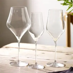 Dunelm Set Of 2 Ballet Red Wine Glasses, Modern, Clear