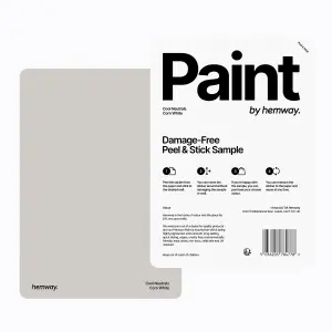 Hemway Chalk Based Furniture Paint Matt A5 Sample, Corn White, Peel & Stick Swatch For Interior Walls Wood