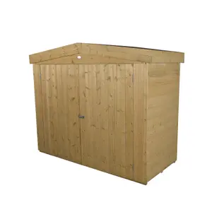 Forest Garden Natural timber Shiplap Apex Garden storage 6x3 ft 1520mm 1980mm