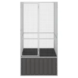 Bird Cage Anthracite 111x107x211.5 cm Galvanised Steel