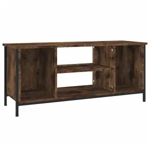 Berkfield TV Cabinet Smoked Oak 102x35x45 cm Engineered Wood