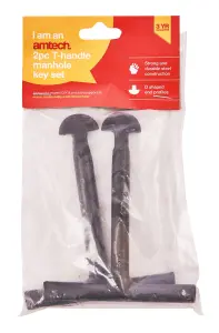 Amtech C3185 2 Piece T-handle manhole key set