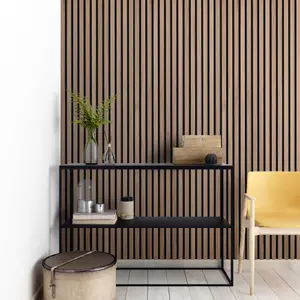 Acupanel Contemporary Walnut Acoustic Wood Slat Wall Panel 120cm x 60cm