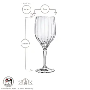 Bormioli Rocco Florian White Wine Glasses - 380ml - Clear - Pack of 6