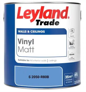 Leyland Trade Vinyl Matt Walls & Ceilings Emulsion Paint (S 2050-R80B) 2.5L