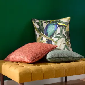 Wylder Rampha Velvet Piped Feather Rich Cushion