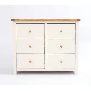 Maggiori 6 Drawer Chest of Drawers Wood Knob