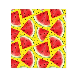 Watermelon Pattern Premium Glass Kitchen Splashback W600mm x H650mm