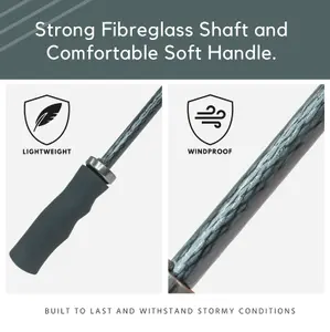 UMBRELLA HEAVEN Grey StormStar Windproof Golf Umbrella