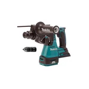 Makita DHR243RMJ 18v LXT Brushless Rotary Hammer Drill + Chuck + DX01 Extractor