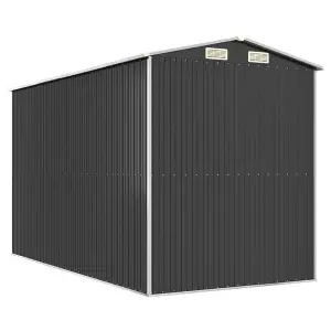 Berkfield Garden Shed Anthracite 192x357x223 cm Galvanised Steel