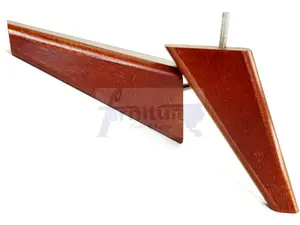 SET OF 4 REPLACEMENT FURNITURE SQUARE FEET MAHOGANY STAIN TAPERED WOODEN LEGS 150mm HIGH M10