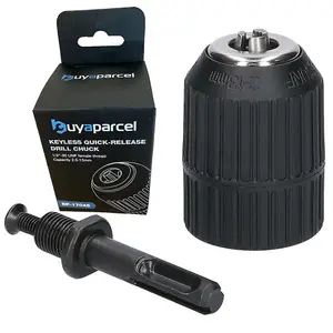 BAP 13mm Keyless Drill Chuck Plus SDS Adaptor Fits Bosch Dewalt Makita 1/2" UNF