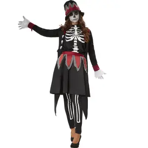 Spooky Skull Lady Costume - black XXL