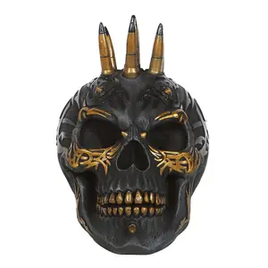 Spiral Direct Skull Ornament Black/Gold (One Size)