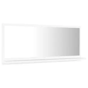 Berkfield Bathroom Mirror White 90x10.5x37 cm Engineered Wood