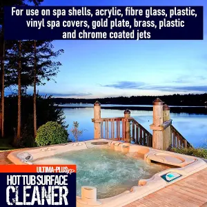 ULTIMA-PLUS XP Hot Tub Surface Cleaner - Removes Dirt, Oil, Grease, Waterlines & More 10L