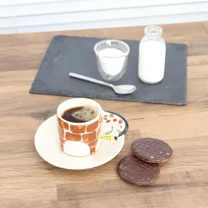 Coffee Tea Cups and Saucers Set of 4 Giraffe Mug by Laeto House & Home - INCLUDING FREE DELIVERY