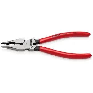 Draper KNIPEX 08 21 185 SB Needle-Nose Combination Pliers plastic coated black atramentized, 185mm 13177