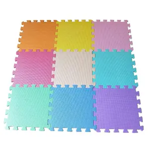 9pcs Interlocking Baby Foam EVAMats Tiles - EVA Foam Soft Play Mat - Safe Non-Slip Odourless Waterproof Crawling Children