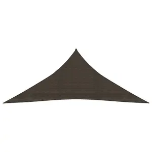 Berkfield Sunshade Sail 160 g/m2 Brown 4.5x4.5x4.5 m HDPE