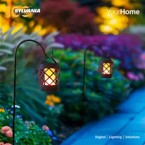 Sylvania YourHome 78 Lumen Solar LED Outdoor Flame Torch Light - Twin Pack