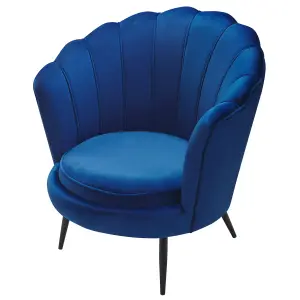 Armchair LOVIKKA Velvet Navy Blue