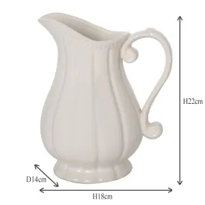 Gladestry Classical Pitcher Christmas Table Decoration Jug Flower Vase