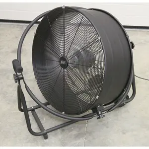 24" Industrial High Velocity Orbital Drum Fan - 2 Speed - 360 Degree Tilt