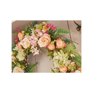 Faux Rose 70cm Wreath