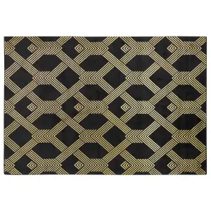 Viscose Rug 160 x 230 cm Black VEKSE