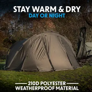 Dellonda Fishing Bivvy Tent 1-Man Waterproof UV Protection Quick Assembly - DL75