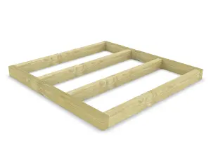 Wooden shed bases 6x6 (W-180cm x D-177cm), made of 38mm x 140mm